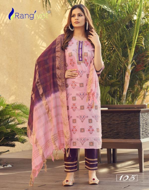 Rangjyoti Saheli 101 Stylish Wear Chanderi Cotton Designer Readymade Suit